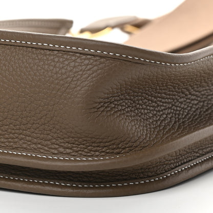 Hermes Taurillon Clemence Evelyne III PM Etoupe 8 of 8