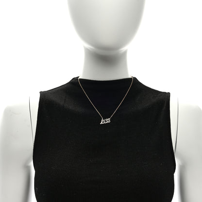 Tiffany 18K Rose Gold Diamond Paloma's Graffiti Kiss Pendant Necklace 3 of 4