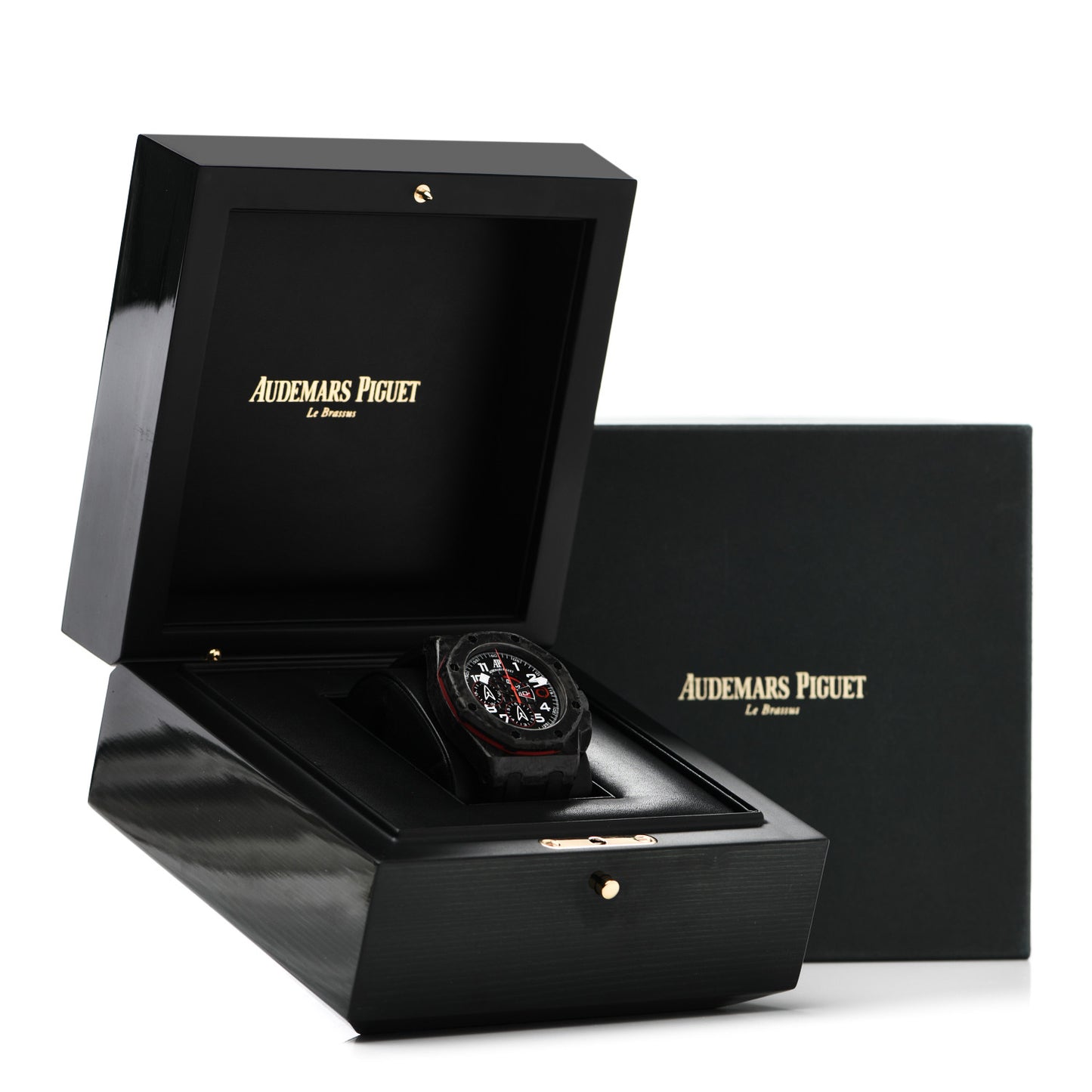 Carbon Fiber Rubber 44mm Royal Oak Offshore Chronograph Limited Edition "Alinghi Team" Automatic Watch Black 26062FS.OO.A002CA.01