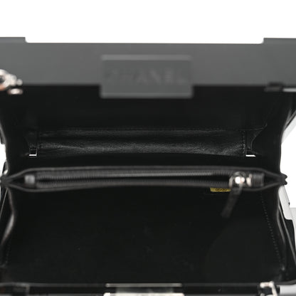 Chanel Plexiglass Barcode Boy Brick Lego Clutch Black 6 of 12