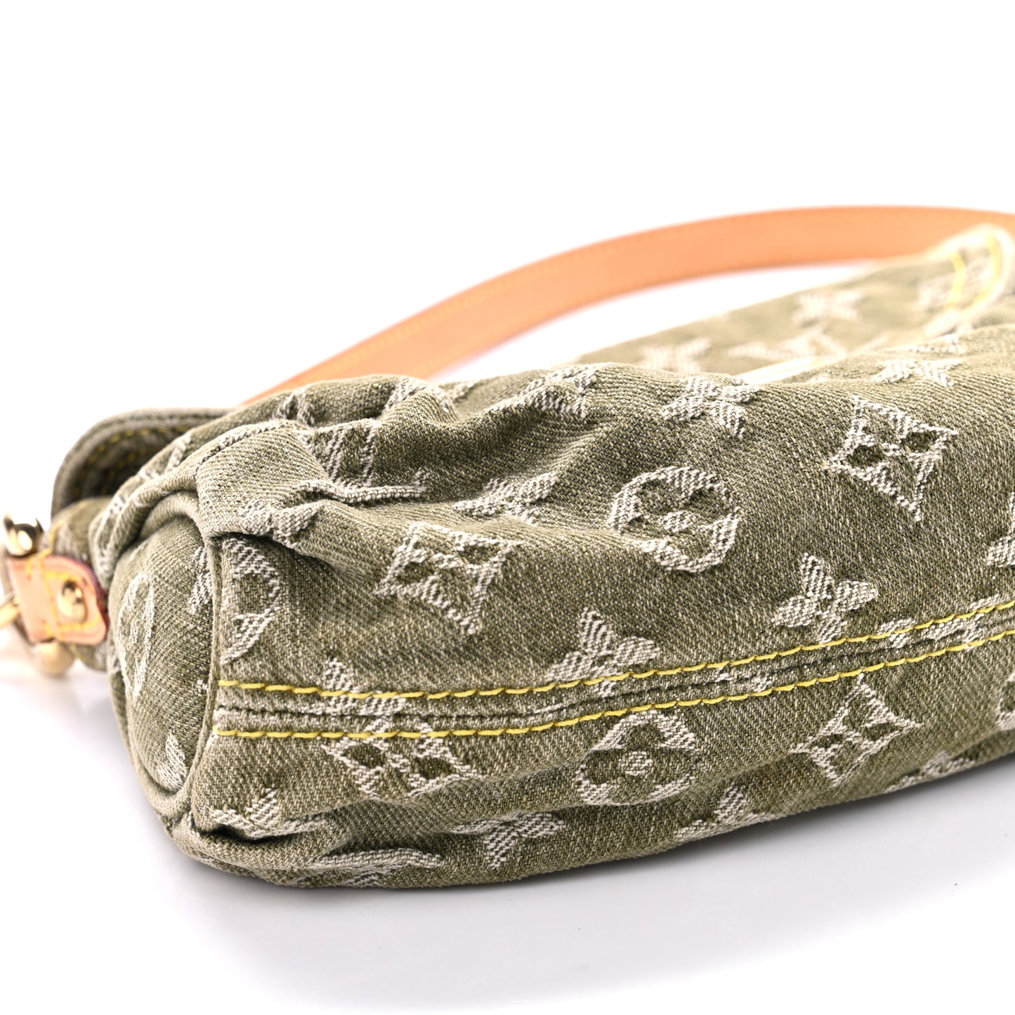 Monogram Denim Mini Pleaty Lichen