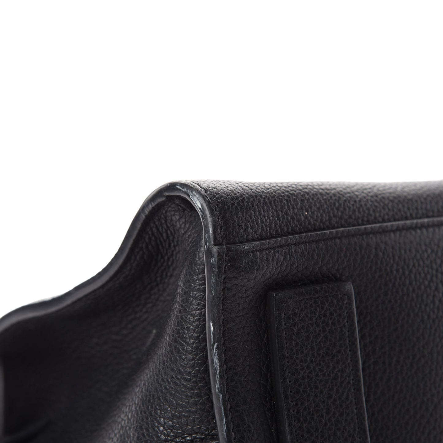 Grained Calfskin Baby Supple Sac De Jour Black