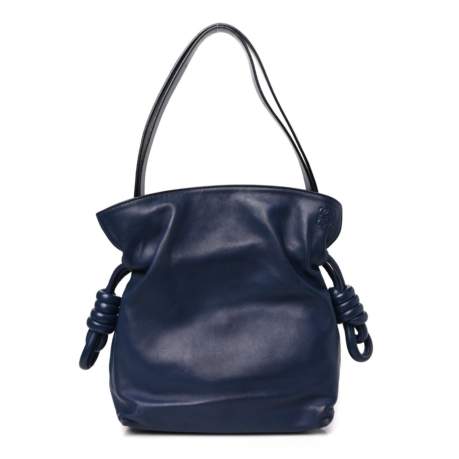 Loewe Nappa Flamenco Knot Bag Navy 1 of 11