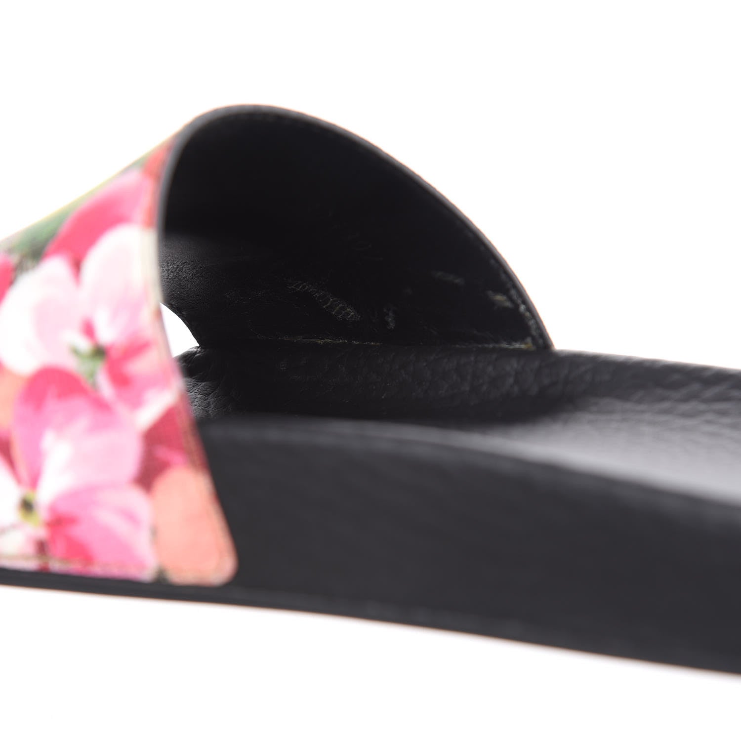 Gucci GG Supreme Monogram Blooms Slide Sandals 38 Beige Multicolor 8 of 9