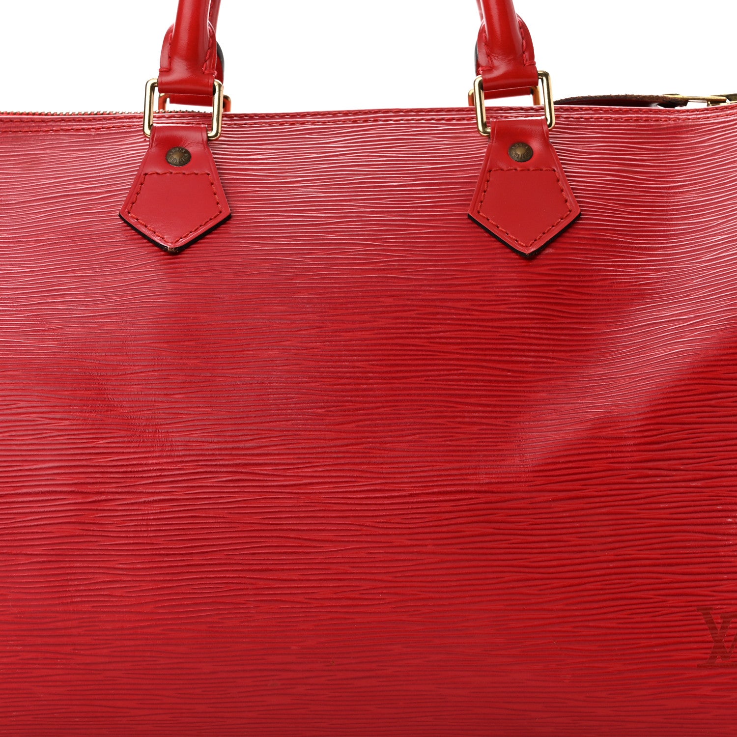 Louis Vuitton Epi Speedy 30 Castillan Red 7 of 9
