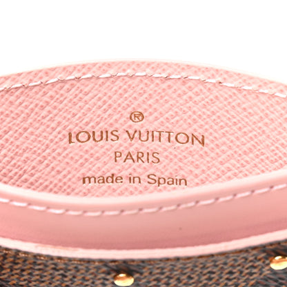 Louis Vuitton Damier Ebene Studded Card Holder Rose Ballerine 4 of 7