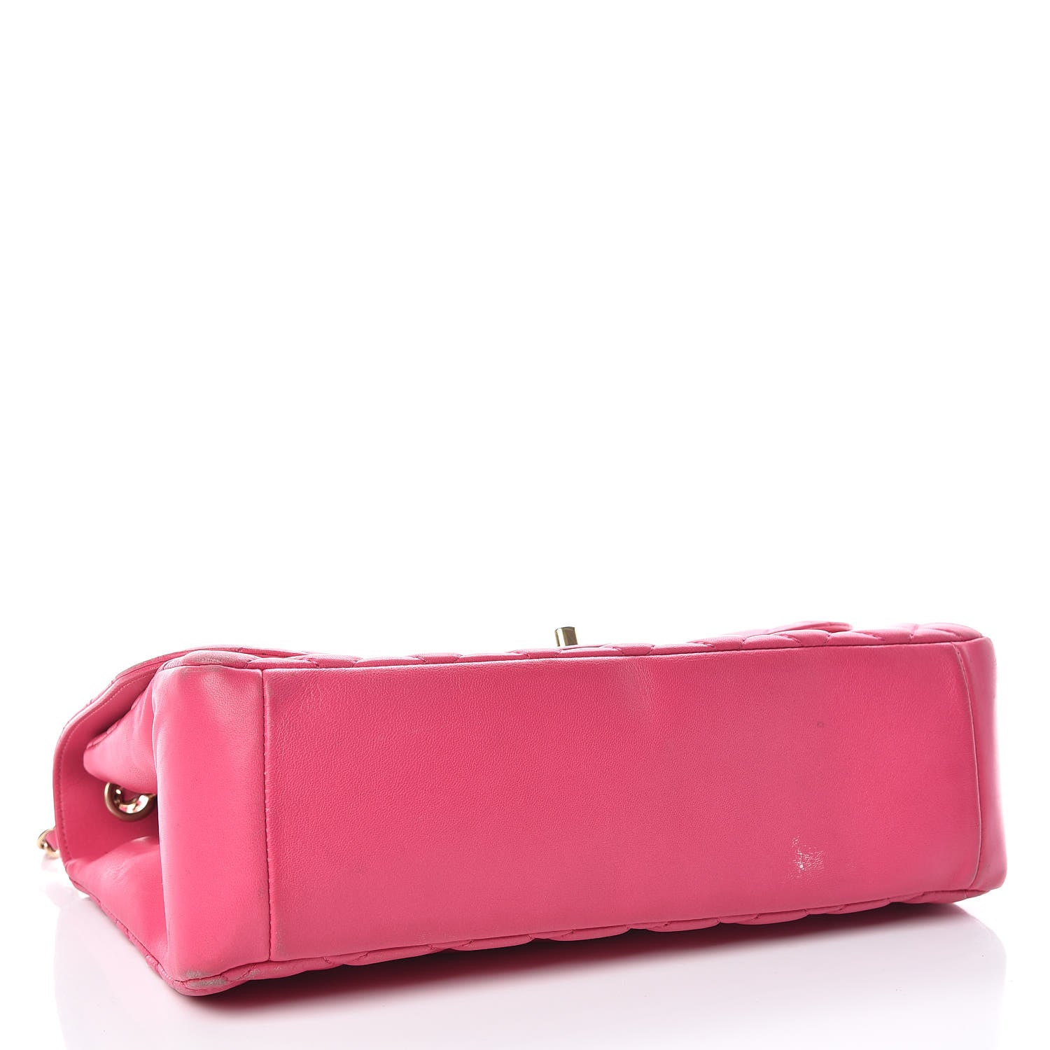 Chanel Lambskin Quilted Jumbo Mademoiselle Chic Flap Fuchsia 4 of 32