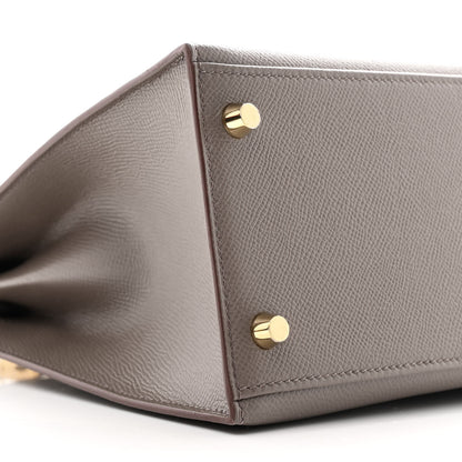Hermes Epsom Kelly Sellier 28 Etain 10 of 13