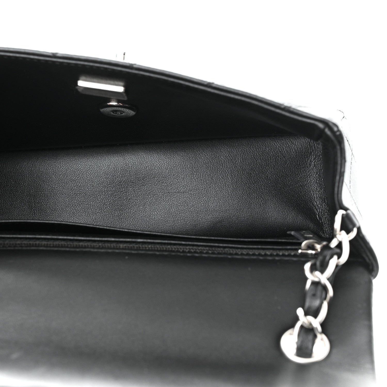 Chanel Lambskin Quilted Mini Rectangular Flap Black 5 of 10