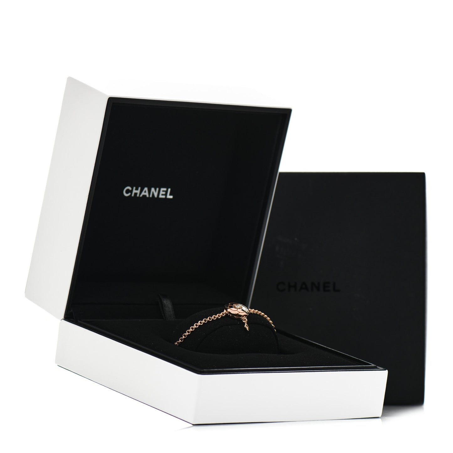 18K Rose Gold Diamond Extrait de Camelia Bracelet