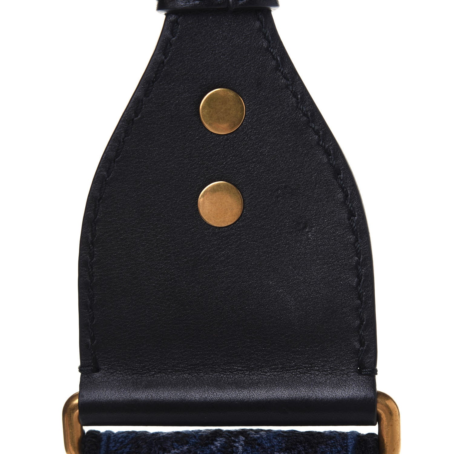 Christian Dior Canvas Embroidered Studded KaleiDiorscopic Adjustable Shoulder Strap Blue 6 of 7