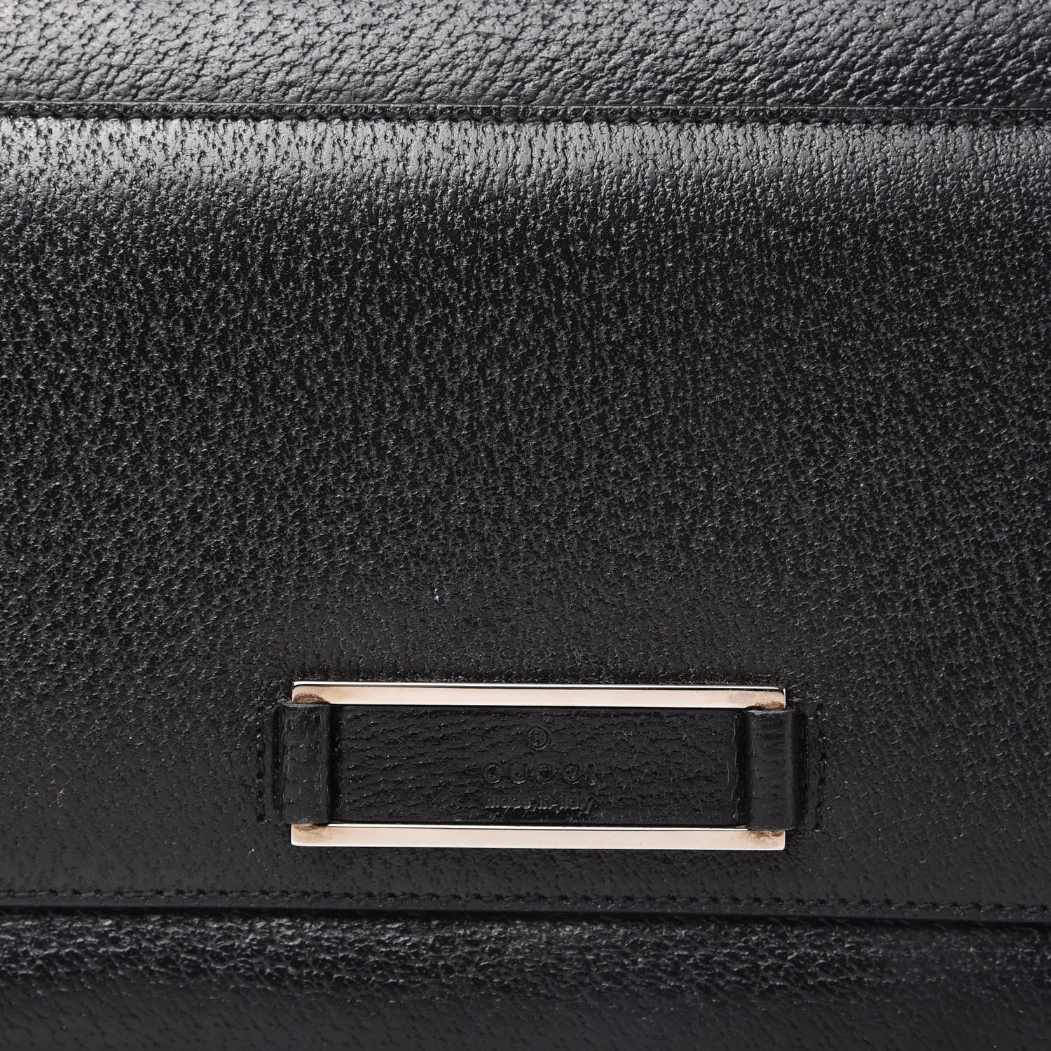 Gucci Calfskin Bamboo Baguette Shoulder Bag Black 10 of 10