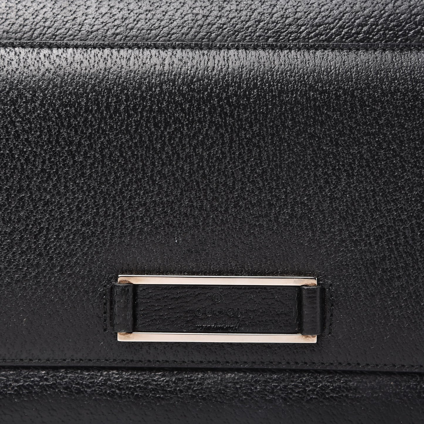 Calfskin Bamboo Baguette Shoulder Bag Black