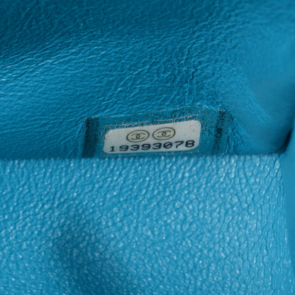 Chanel Patent Quilted Mini Flap Blue 8 of 9