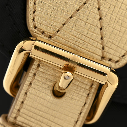 Burberry Nylon Medium Rucksack Runway Backpack Black Gold 13 of 13