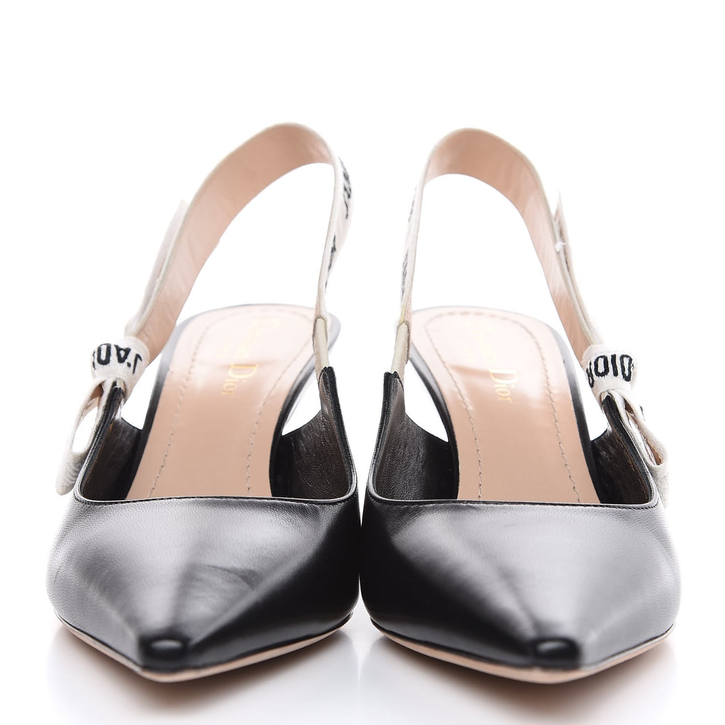Lambskin Ribbon J'Adior Slingback 65mm Pumps 39.5 Black