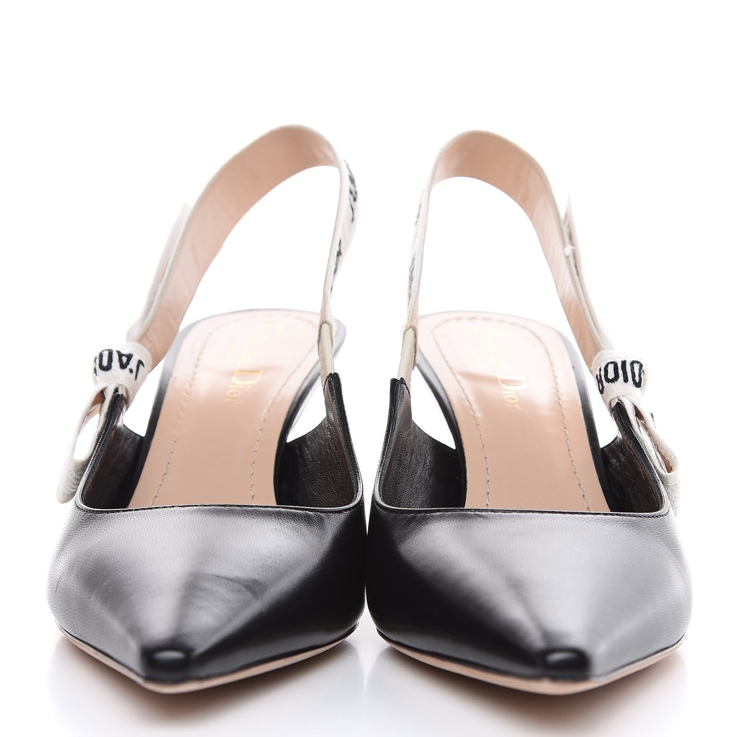 Christian Dior Lambskin Ribbon J'Adior Slingback 65mm Pumps 39.5 Black 2 of 11
