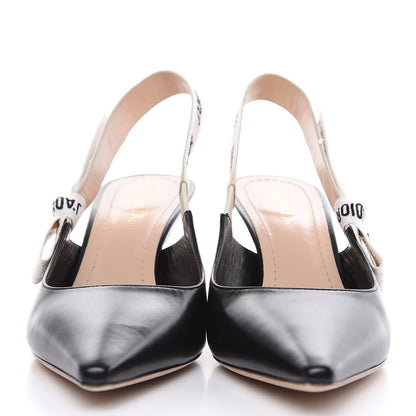 Christian Dior Lambskin Ribbon J'Adior Slingback 65mm Pumps 39.5 Black 2 of 11