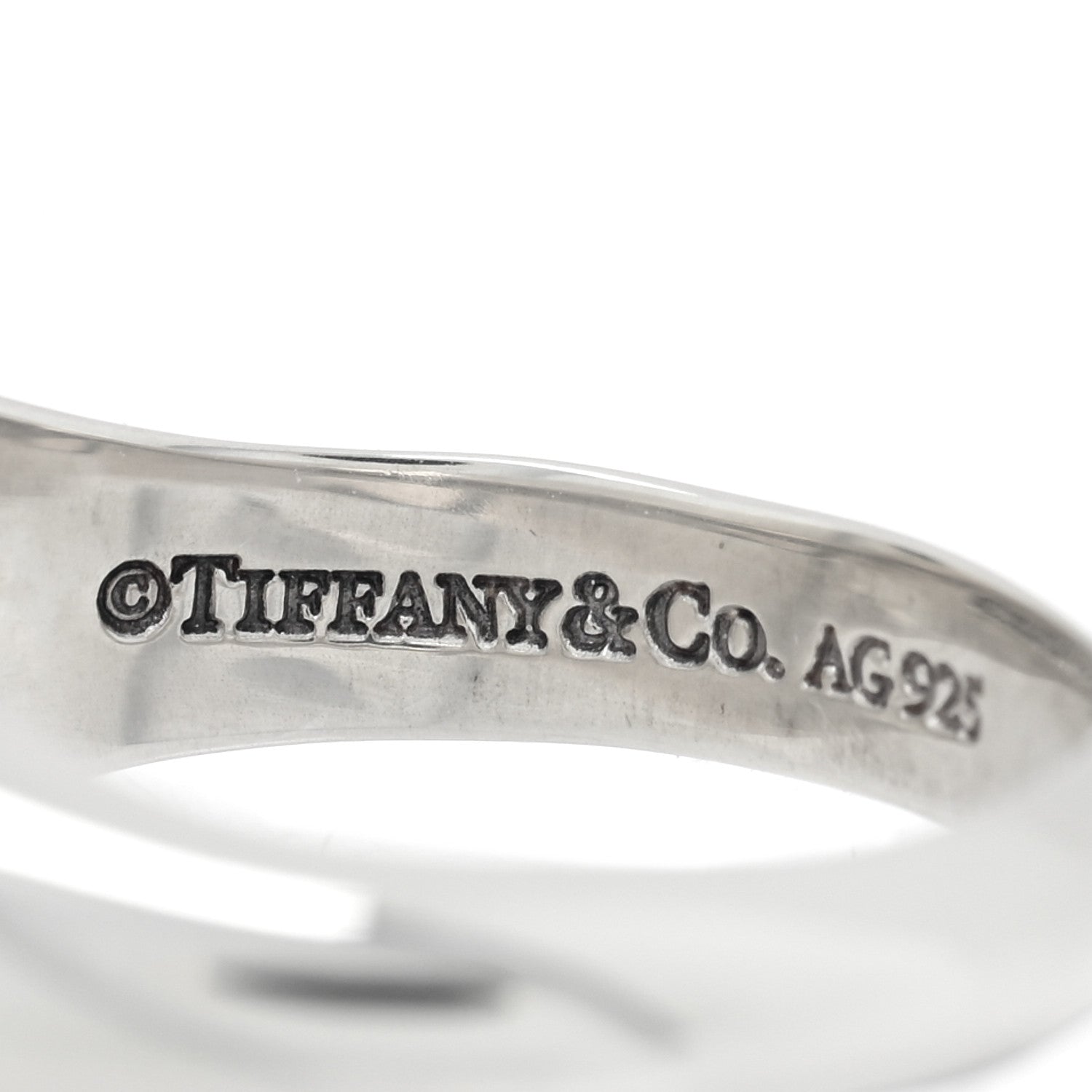 Tiffany Sterling Silver Return to Tiffany Heart Signet Ring 47 4 4 of 5
