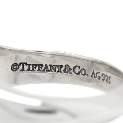 Tiffany Sterling Silver Return to Tiffany Heart Signet Ring 47 4 4 of 5