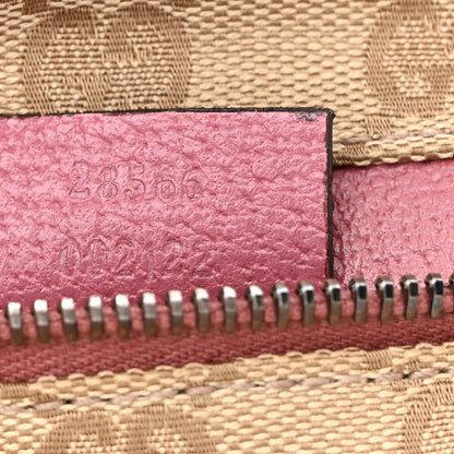 Gucci GG Monogram Web Double Pocket Belt Bag Pink 9 of 13