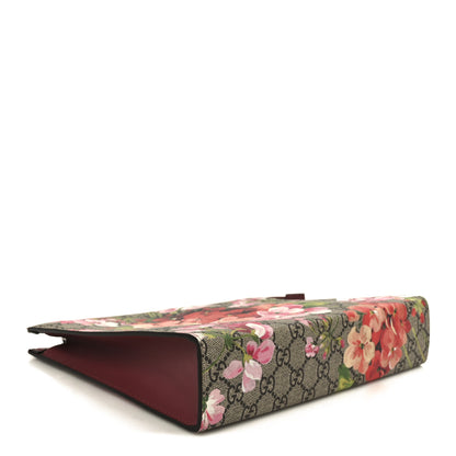 Gucci GG Supreme Monogram Blooms Large Cosmetic Case Beige Multicolor Dry Rose 4 of 8
