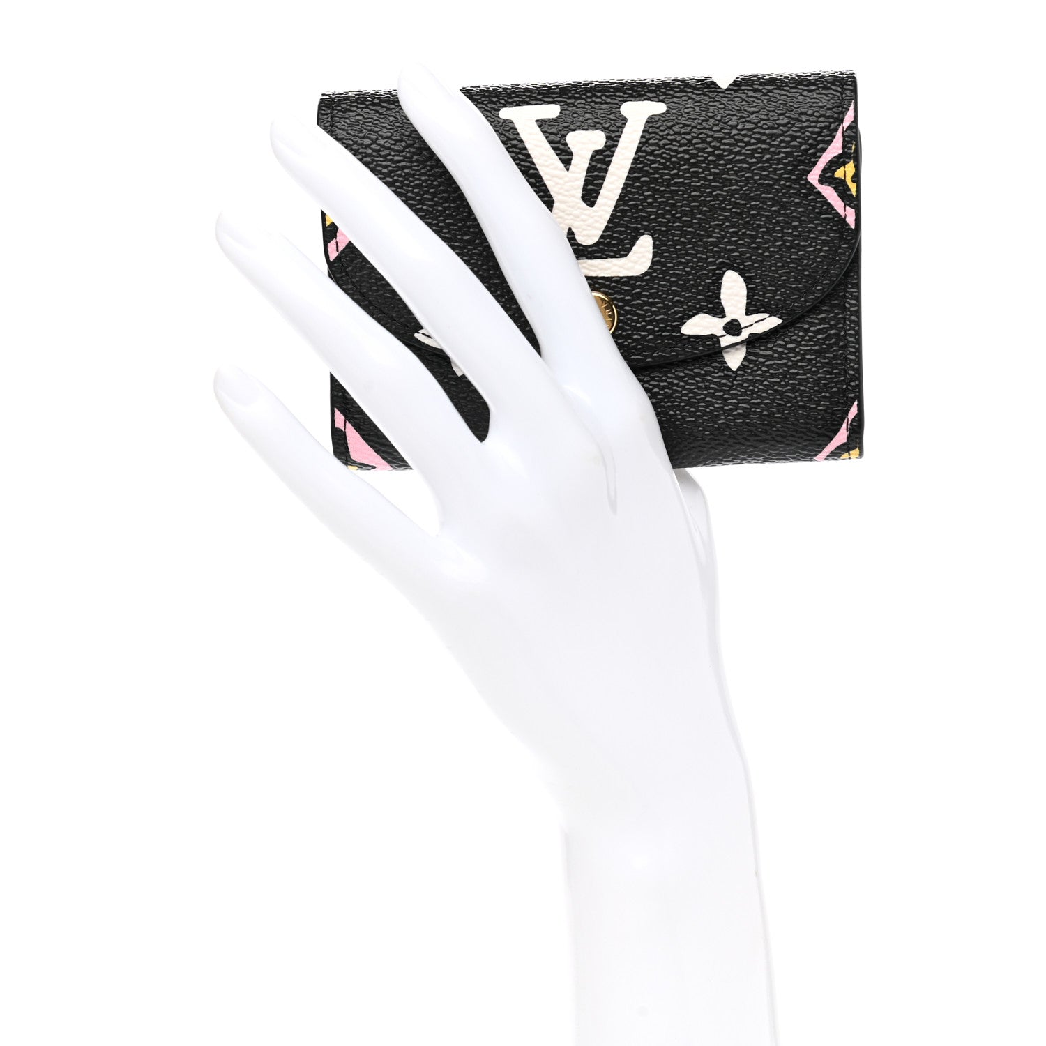 Louis Vuitton Monogram Giant Wild At Heart Rosalie Coin Purse Black 2 of 7