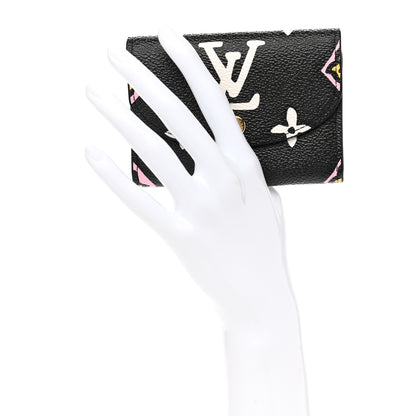 Louis Vuitton Monogram Giant Wild At Heart Rosalie Coin Purse Black 2 of 7