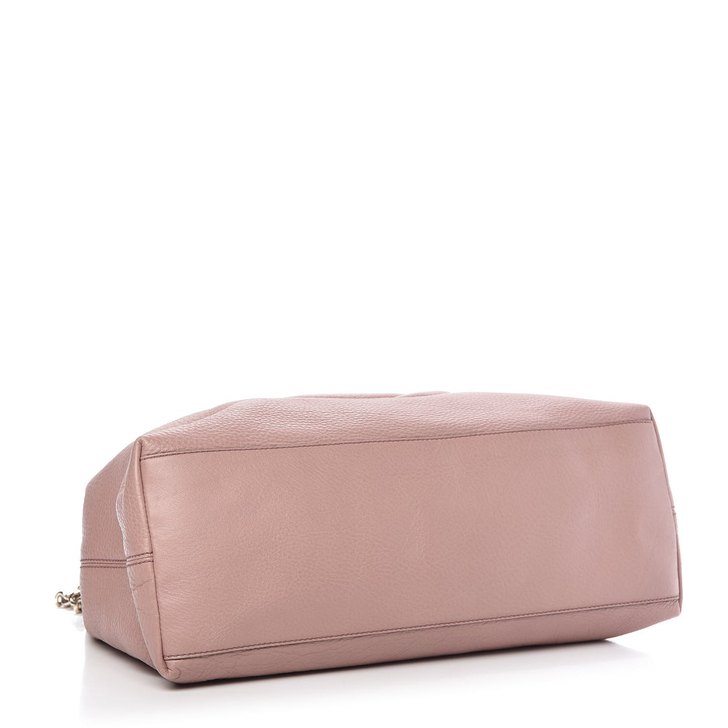 Pebbled Calfskin Medium Soho Chain Shoulder Bag Dark Cipria