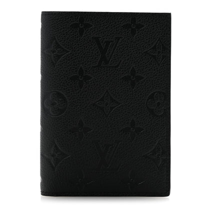 Louis Vuitton Empreinte Monogram Passport Cover Black 1 of 7