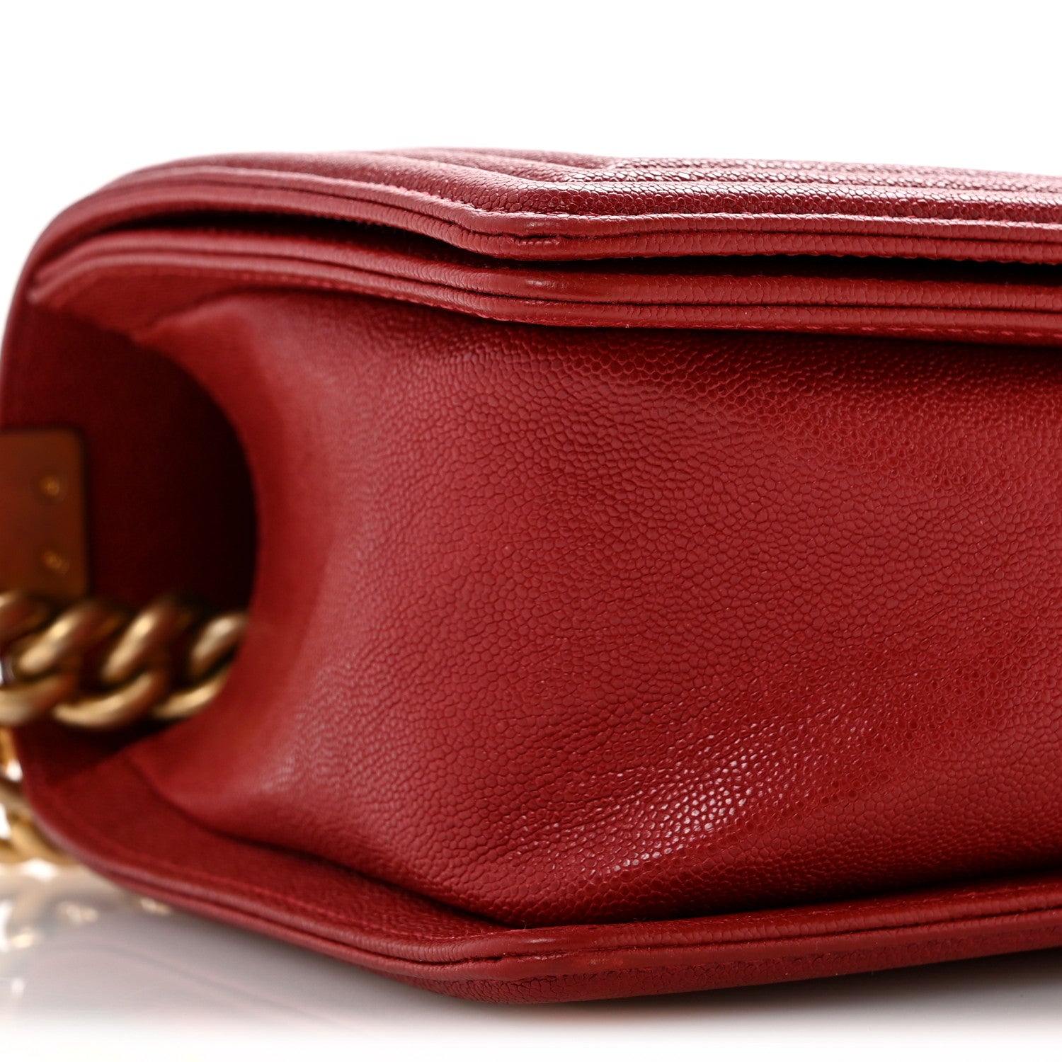 Chanel Caviar Quilted Medium Boy Flap Red 9 of 13