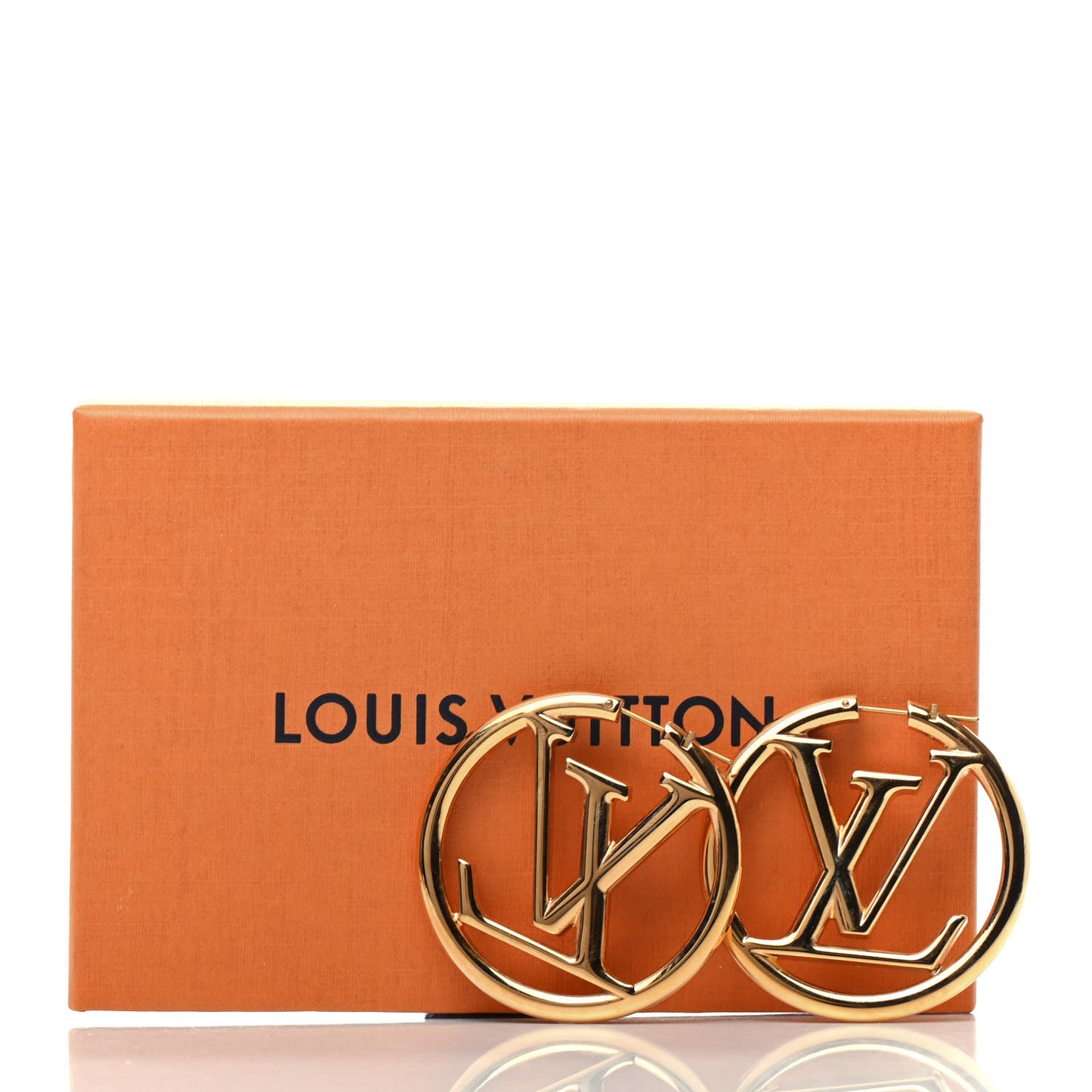 Metal Louise Hoop Earrings Gold