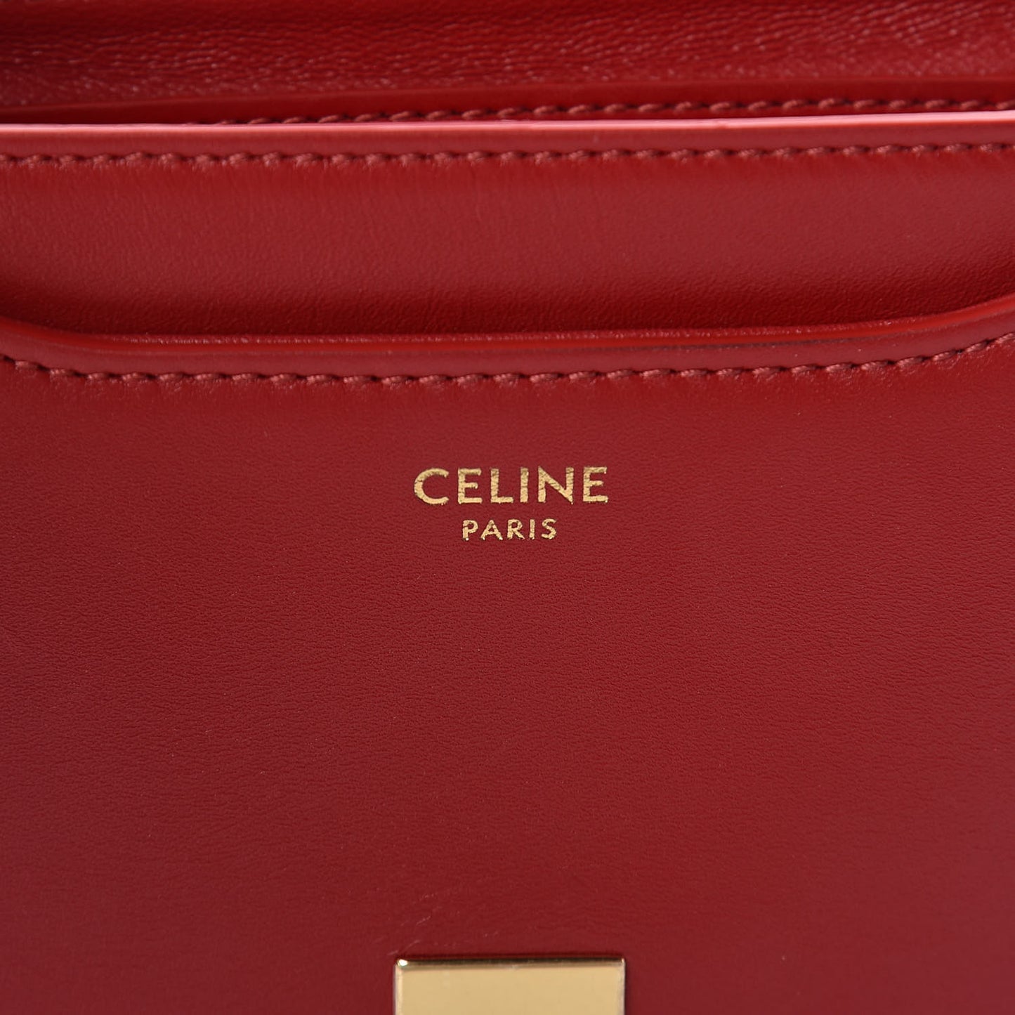 Satinated Calfskin Besace Small 16 Red