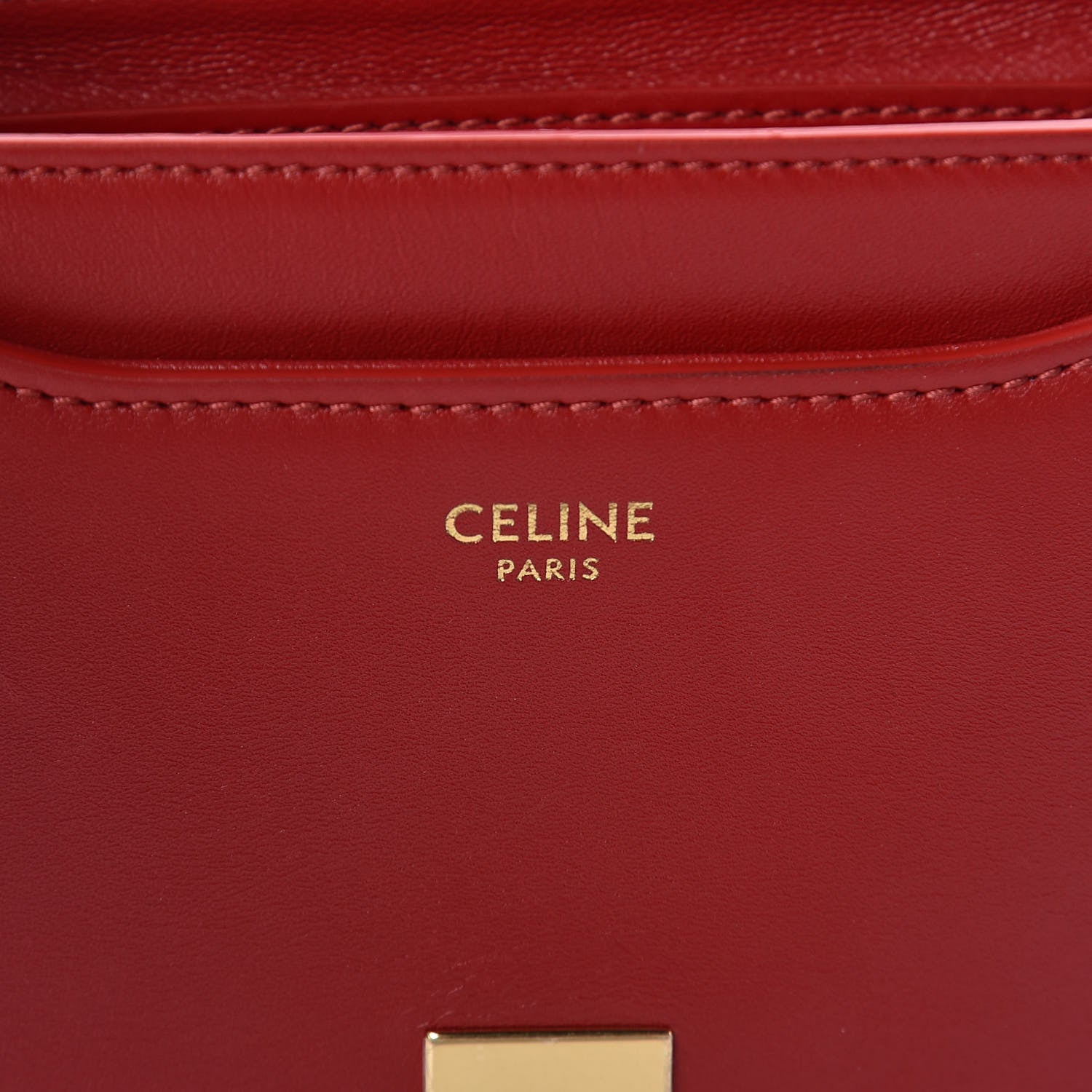 Celine Satinated Calfskin Besace Small 16 Red 6 of 16
