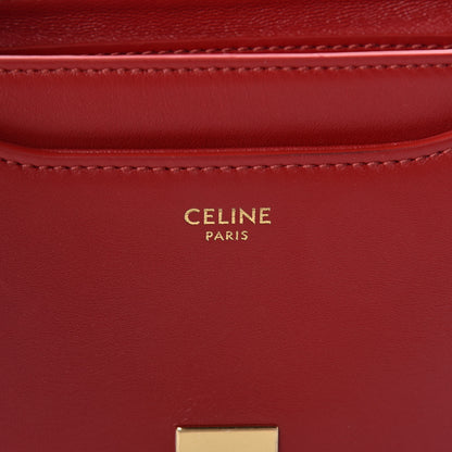 Celine Satinated Calfskin Besace Small 16 Red 6 of 16