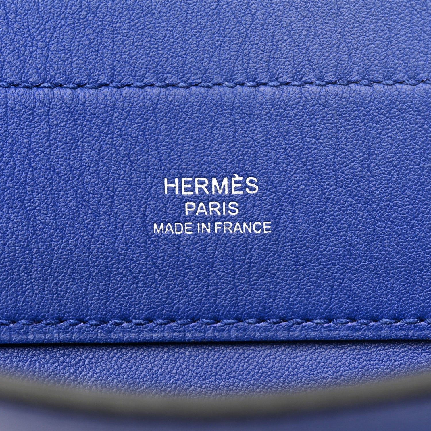 Hermes Milo Lambskin Swift Mini Aline Bleu Electrique 6 of 11