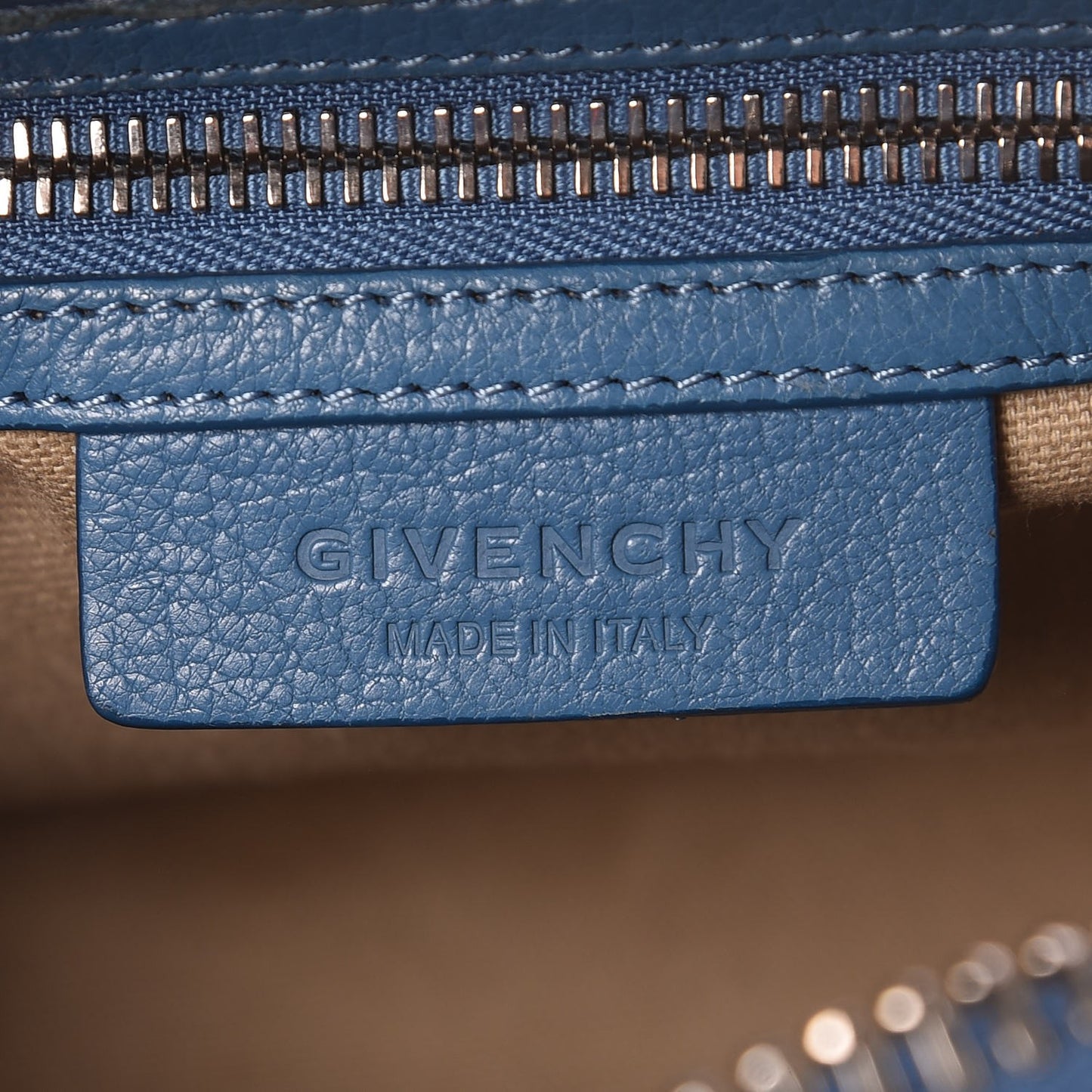 Sugar Goatskin Mini Antigona Electric Blue