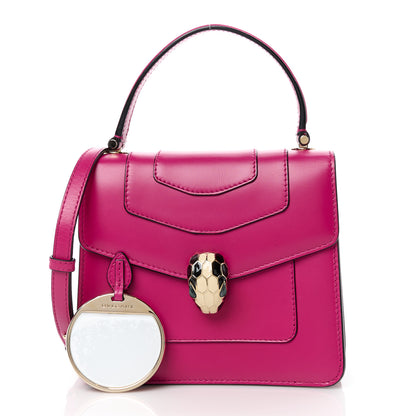 Bulgari Calfskin Serpenti Forever Top Handle Pink 5 of 21