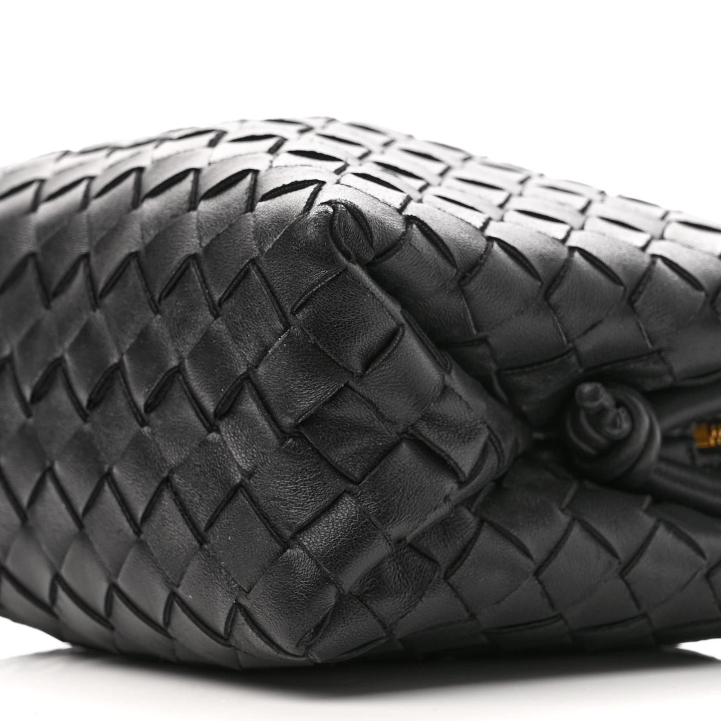 Nappa Intrecciato Small Loop Camera Bag Black