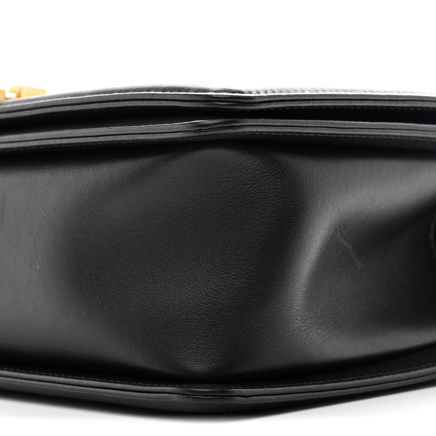 Lambskin Quilted Medium Boy Flap Black