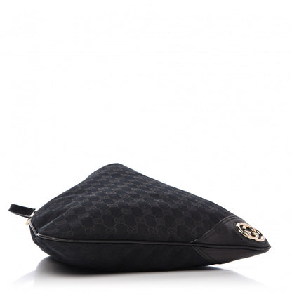 Gucci Monogram Medium New Britt Hobo Black 4 of 10
