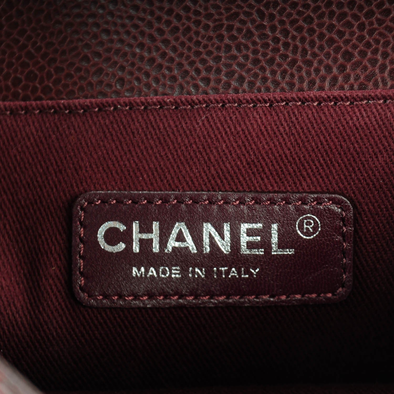 Chanel Caviar Quilted Small Retro Class Flap Burgundy 5 of 6