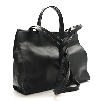 Telfar Vegan Leather Medium Shopping Bag Black 3 of 8
