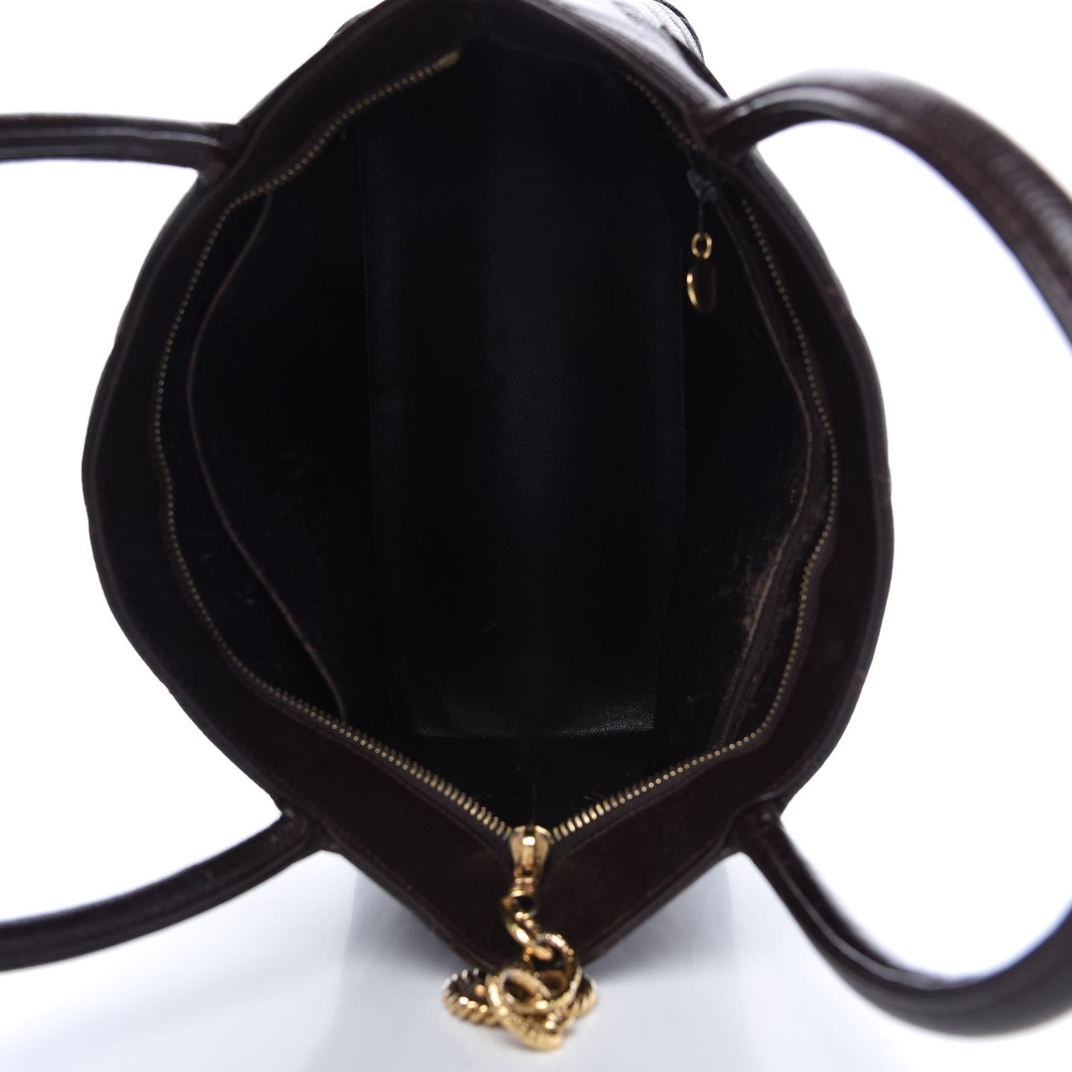Chanel Caviar Quilted Medallion Tote Dark Brown 5 of 11