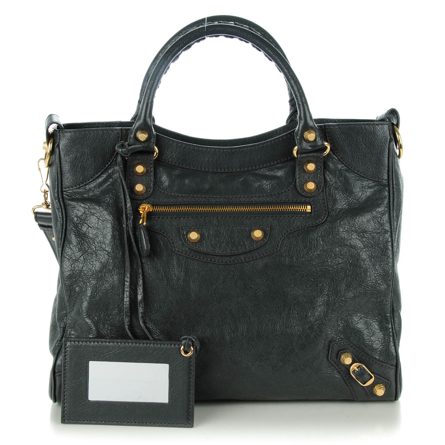 Balenciaga Agneau Giant 12 Gold Hardware Velo Gris Fossile Anthracite 1 of 8