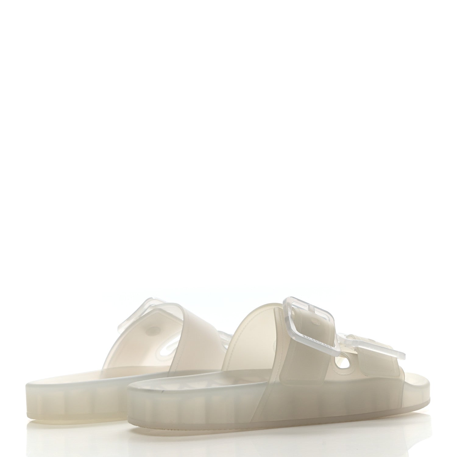 Balenciaga Technical Polyurethane Mallorca Slide Sandals 36 Transparent 4 of 7