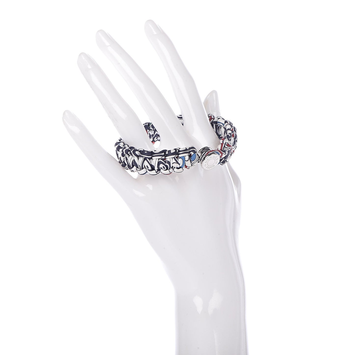 Silk Twill Kid Bracelet White Multicolor