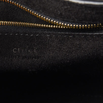 Celine Soft Grained Calfskin Sangle Bucket Bag Black 7 of 8
