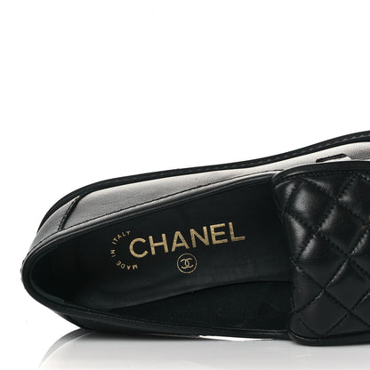Chanel Lambskin Quilted CC Turnlock Loafers 39 Black 8 of 10