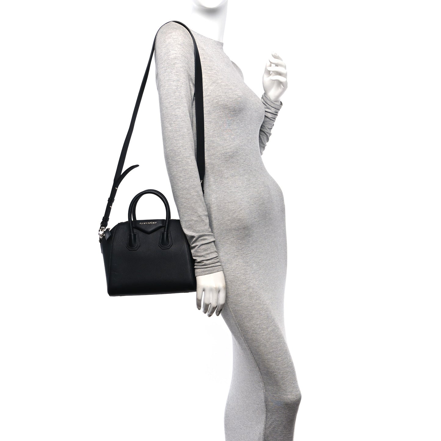 Sugar Goatskin Mini Antigona Black